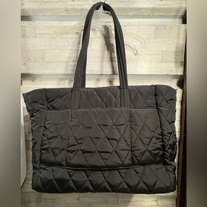 Vera Bradley Quilted Black Tote Bag